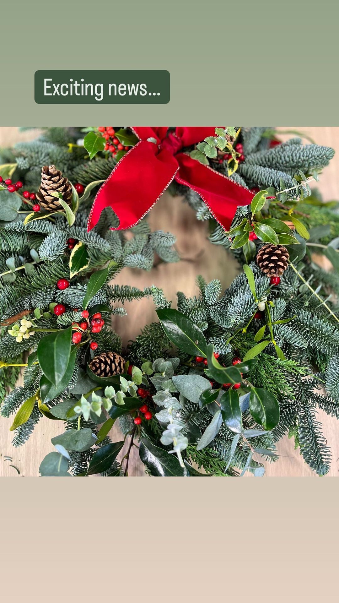 Christmas wreath workshop