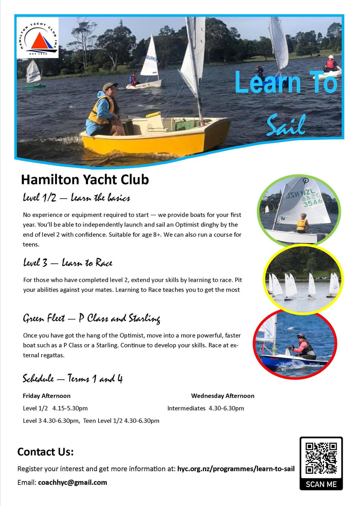 Learn to Sail Muster at HYC