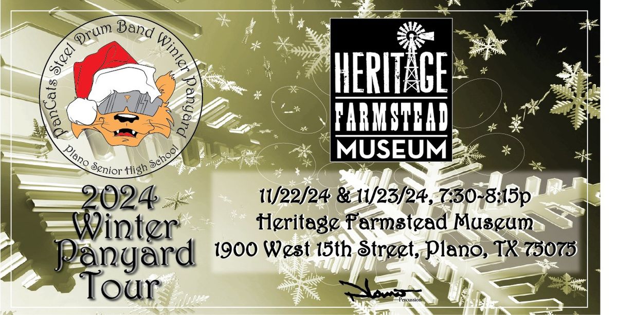 Plano PanCat Winter Panyard Tour - Heritage Farmstead Museum