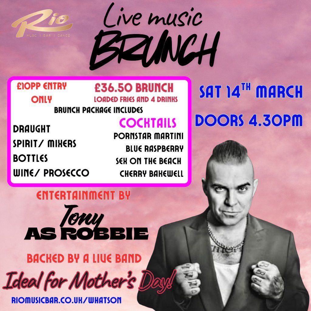 Live music brunch- with Tony as Robbie