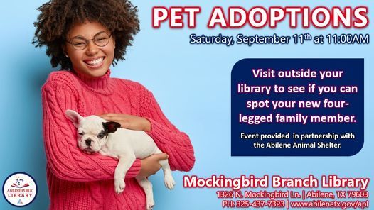 Pet Adoptions (Mockingbird Branch)