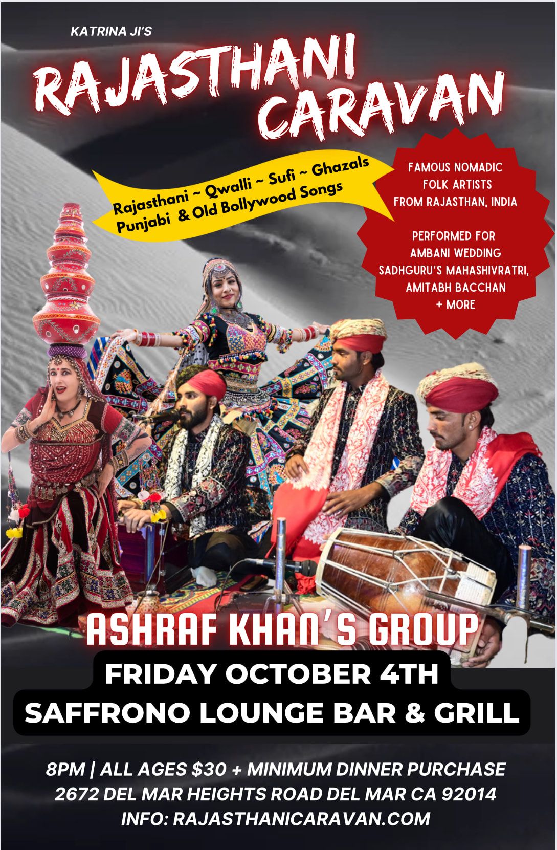 Rajasthani Caravan Live at Saffrono Lounge Bar & Grill