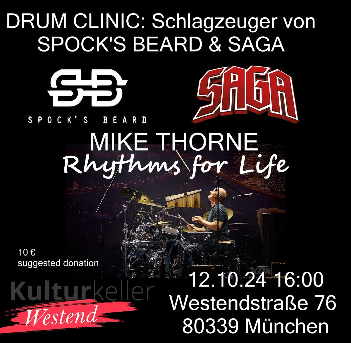 Rhythms of Life- Mike Thorne Drum Clinic