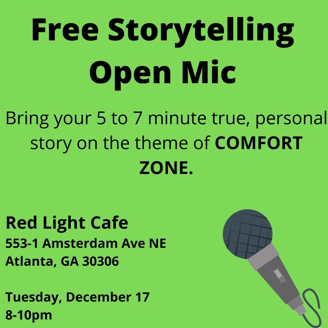 Storytelling Open Mic: COMFORT ZONE