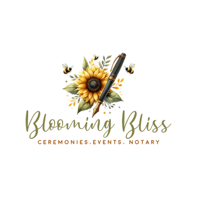 Blooming Bliss Ceremonies, Events, Notary