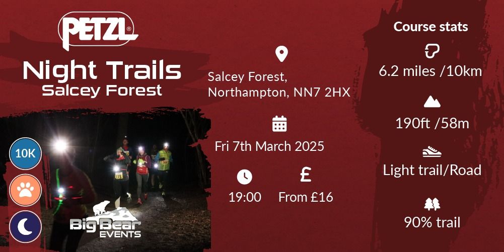 Petzl Night Trails 10K - Salcey Forest