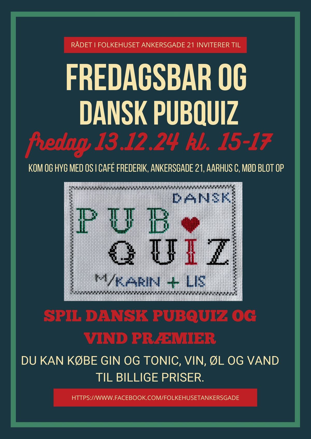 Fredagsbar og dansktalende pubquiz