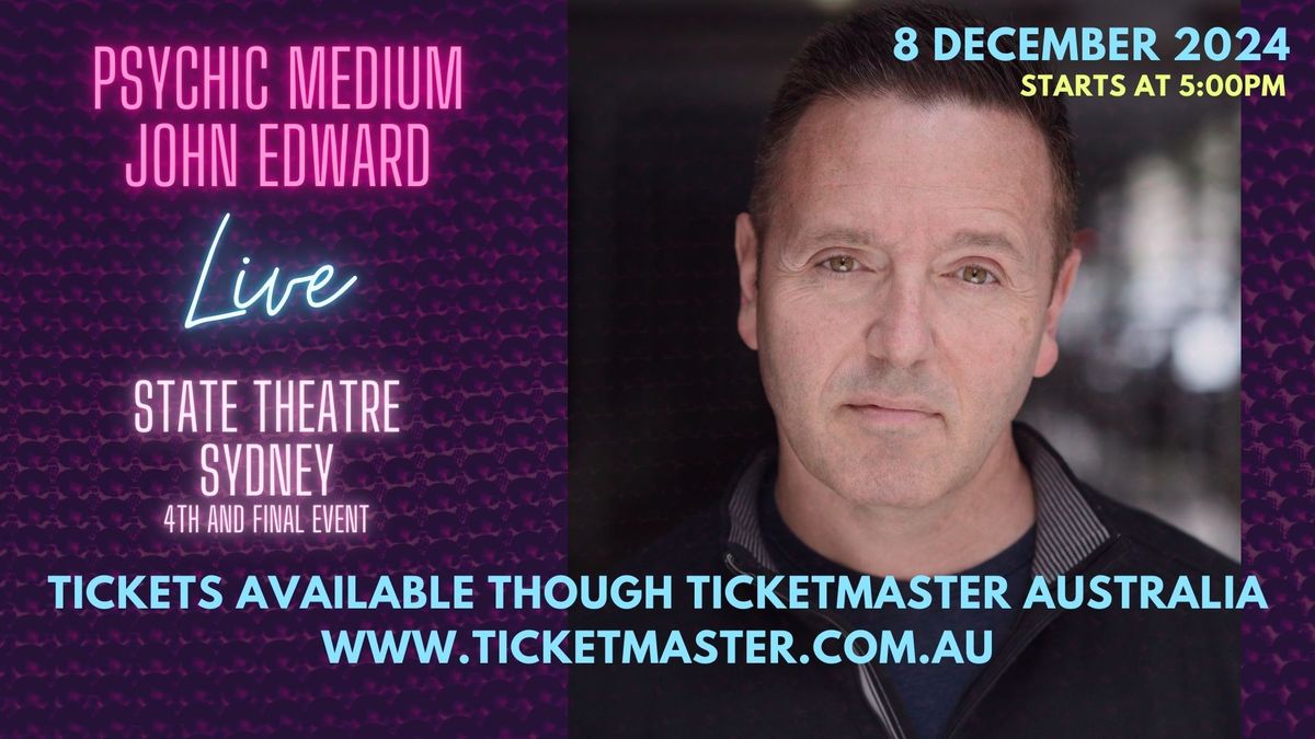 Crossing Over with Psychic Medium John Edward - Sydney, NSW