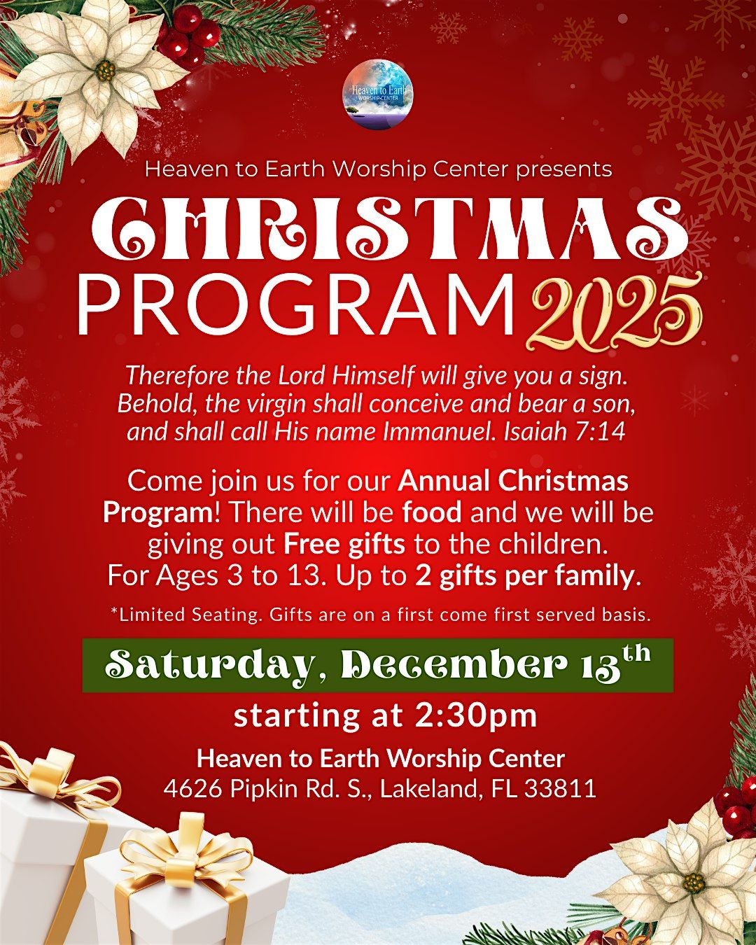 HEWC Annual Christmas Program 2025