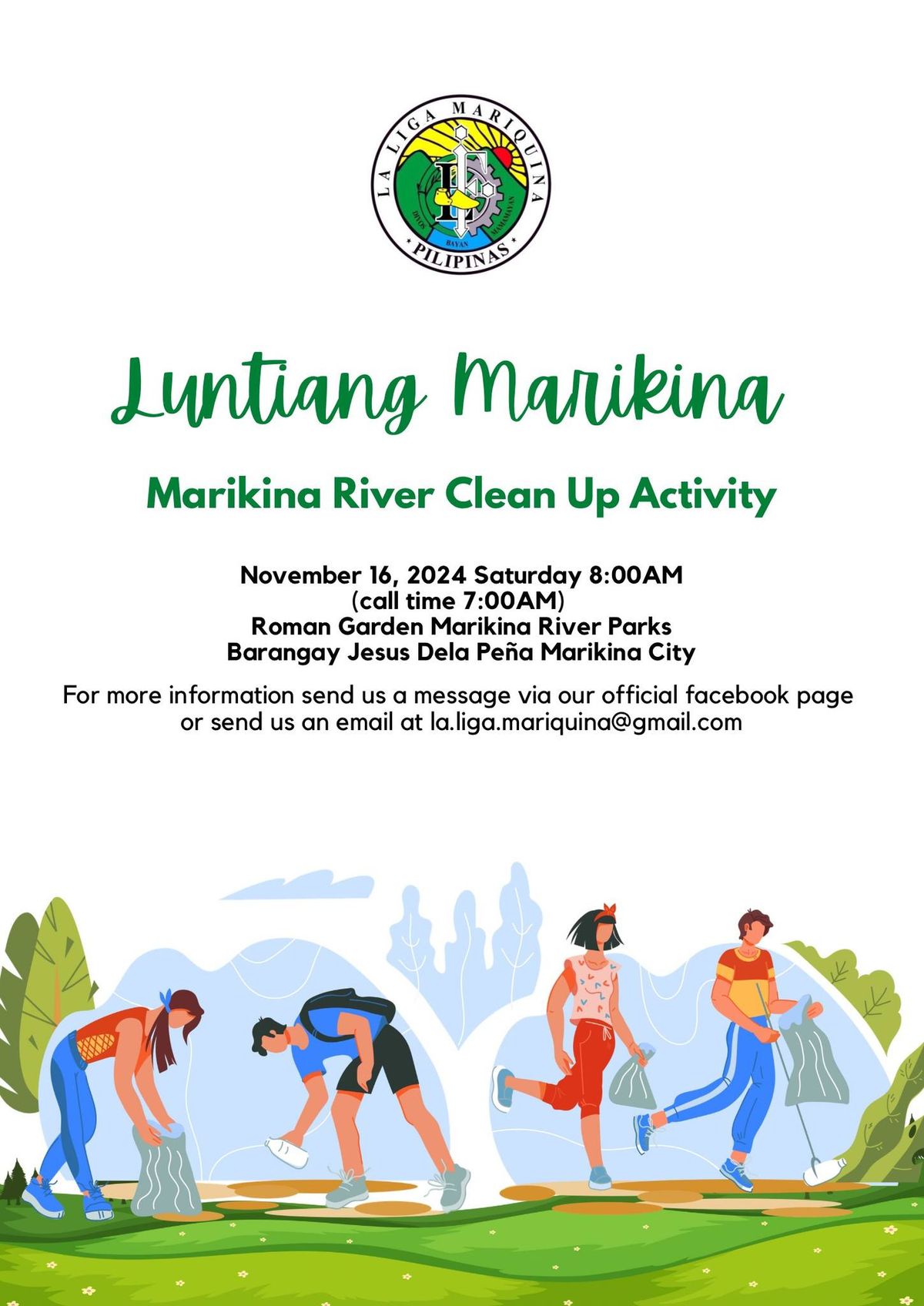 Luntiang Marikina: Marikina River Clean Up Activity for the Month of November 2024 \ud83d\ude0a