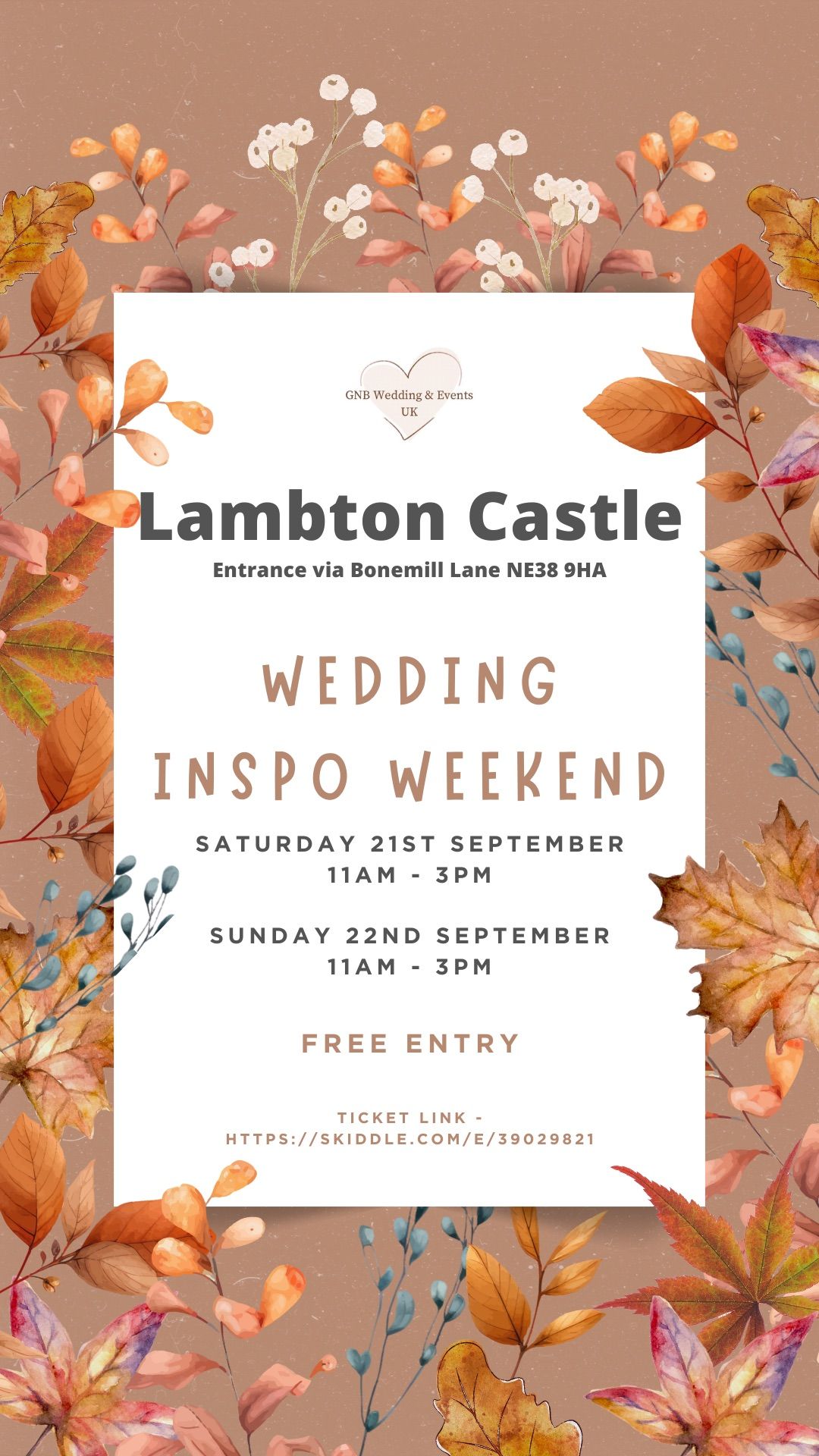 Lambton Castle Wedding Inspo Weekend