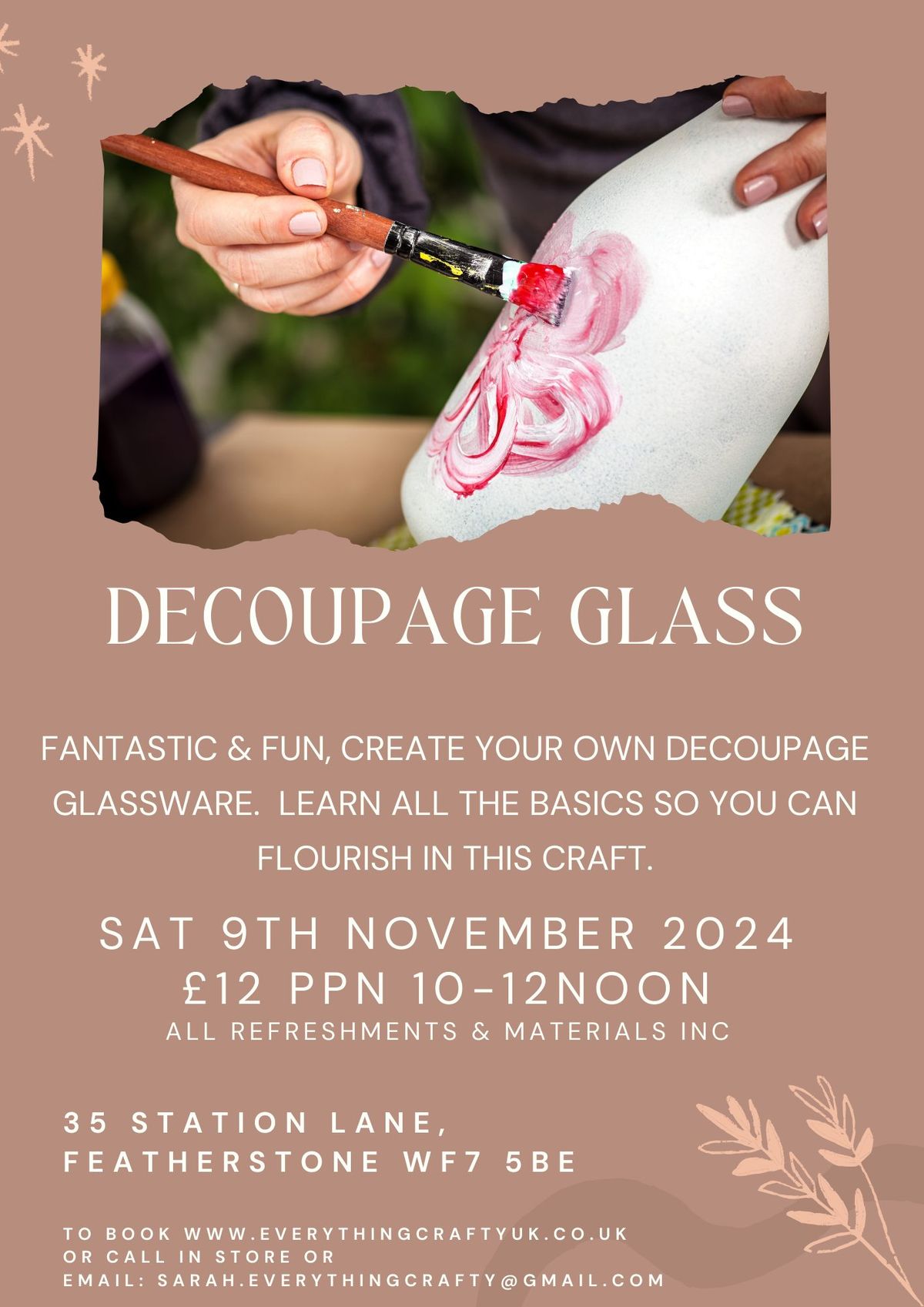 Decoupage Glass 