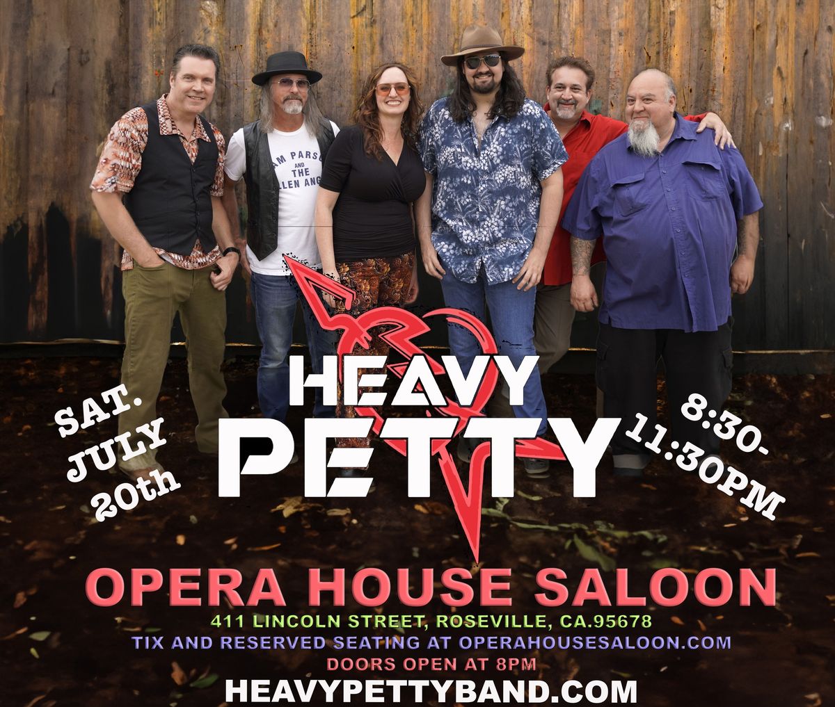 Heavy Petty @ Opera House Saloon -July 20th 8:30-11:30pm