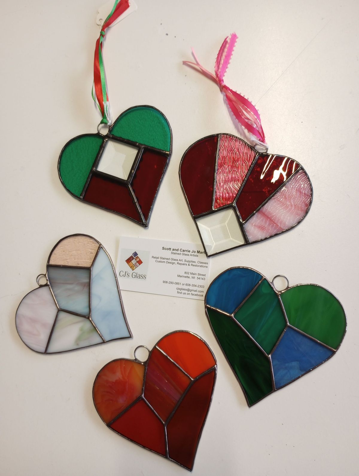 Stained Glass Heart Workshop - you choose design\/color