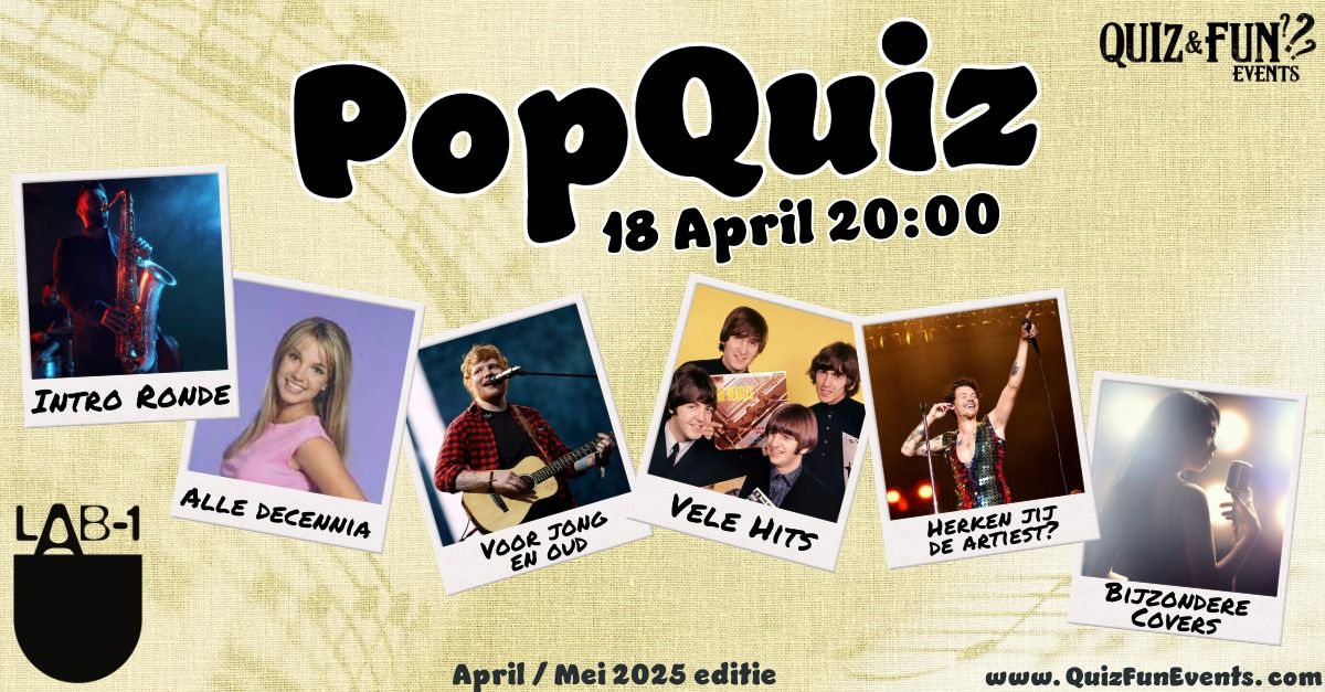 PopQuiz april | Eindhoven