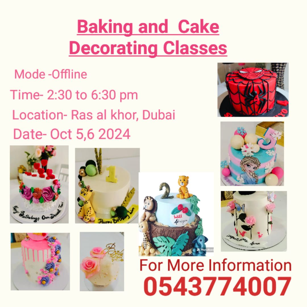 Baking and cake decorating workshop