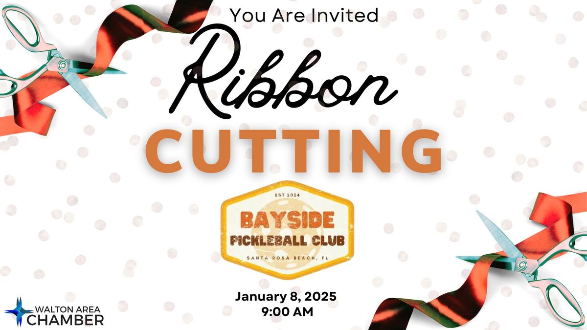 Bayside Pickleball Club Ribbon Cutting