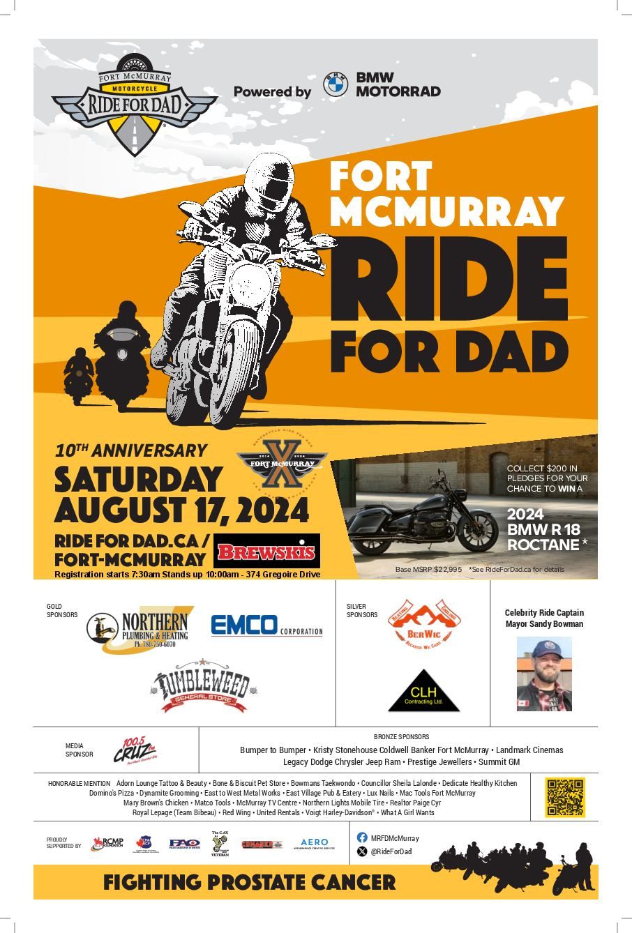 10th Anniversary Fort McMurray Motorcycle Ride for Dad 