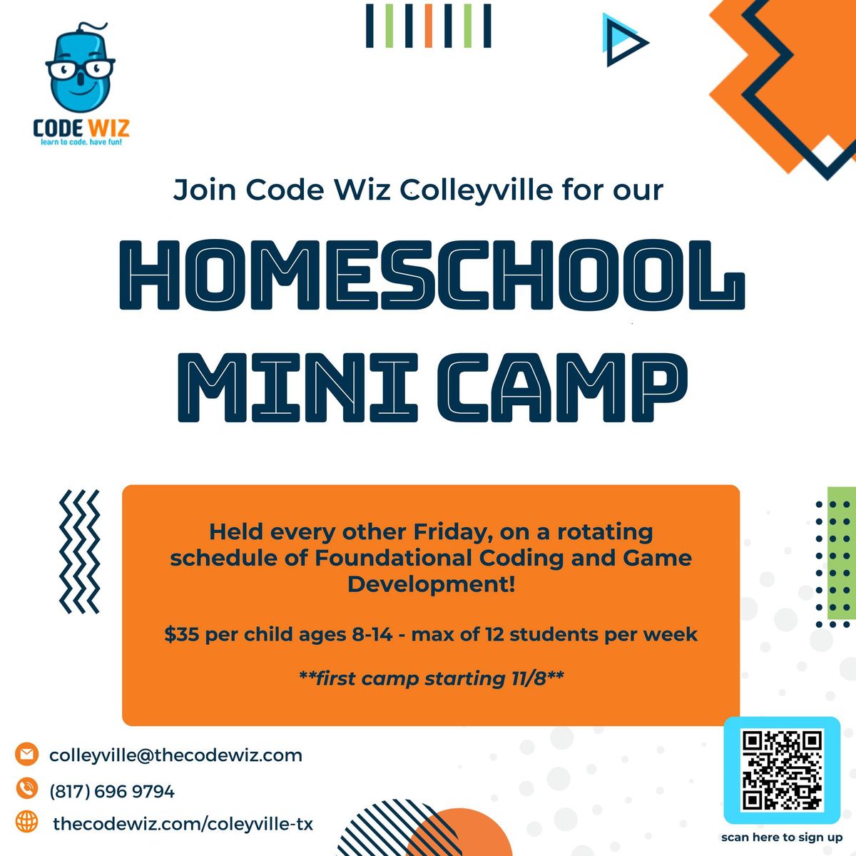 Homeschool Mini Coding Camp - Game Development Practices