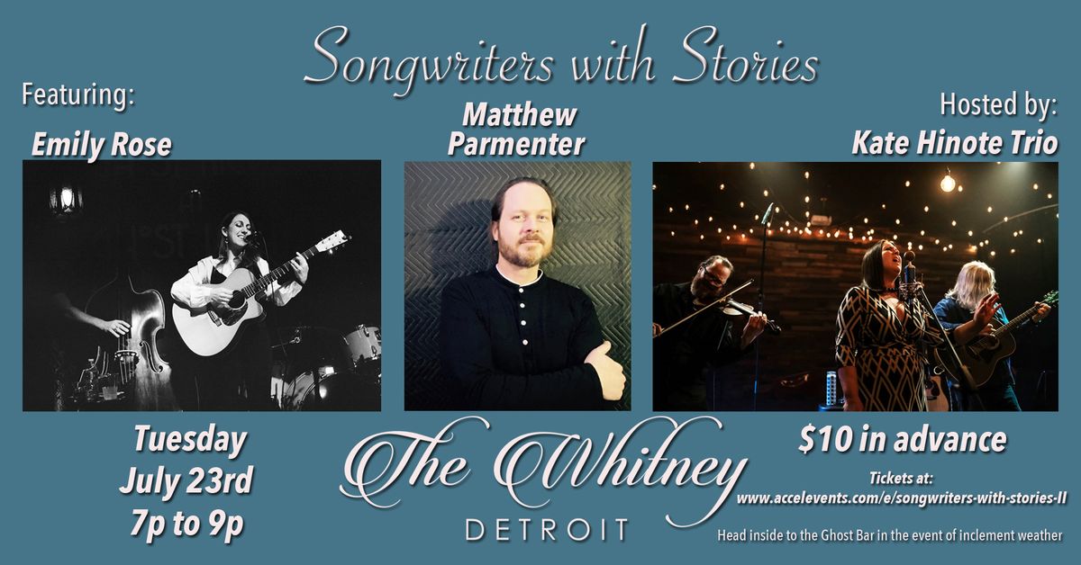 Songwriters with Stories II at The Whitney