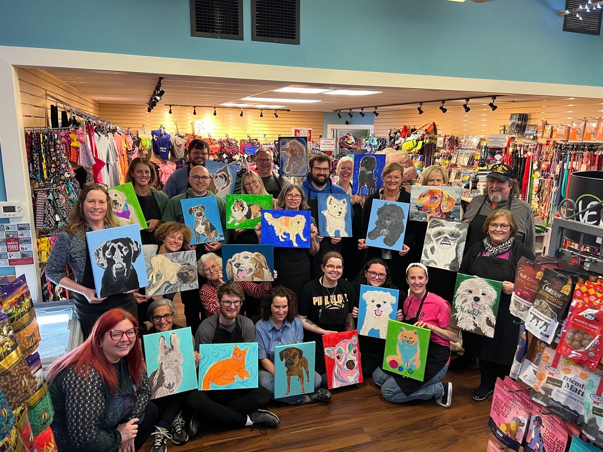 Paint Your Pet's Portrait Party at Decadent Dogs!