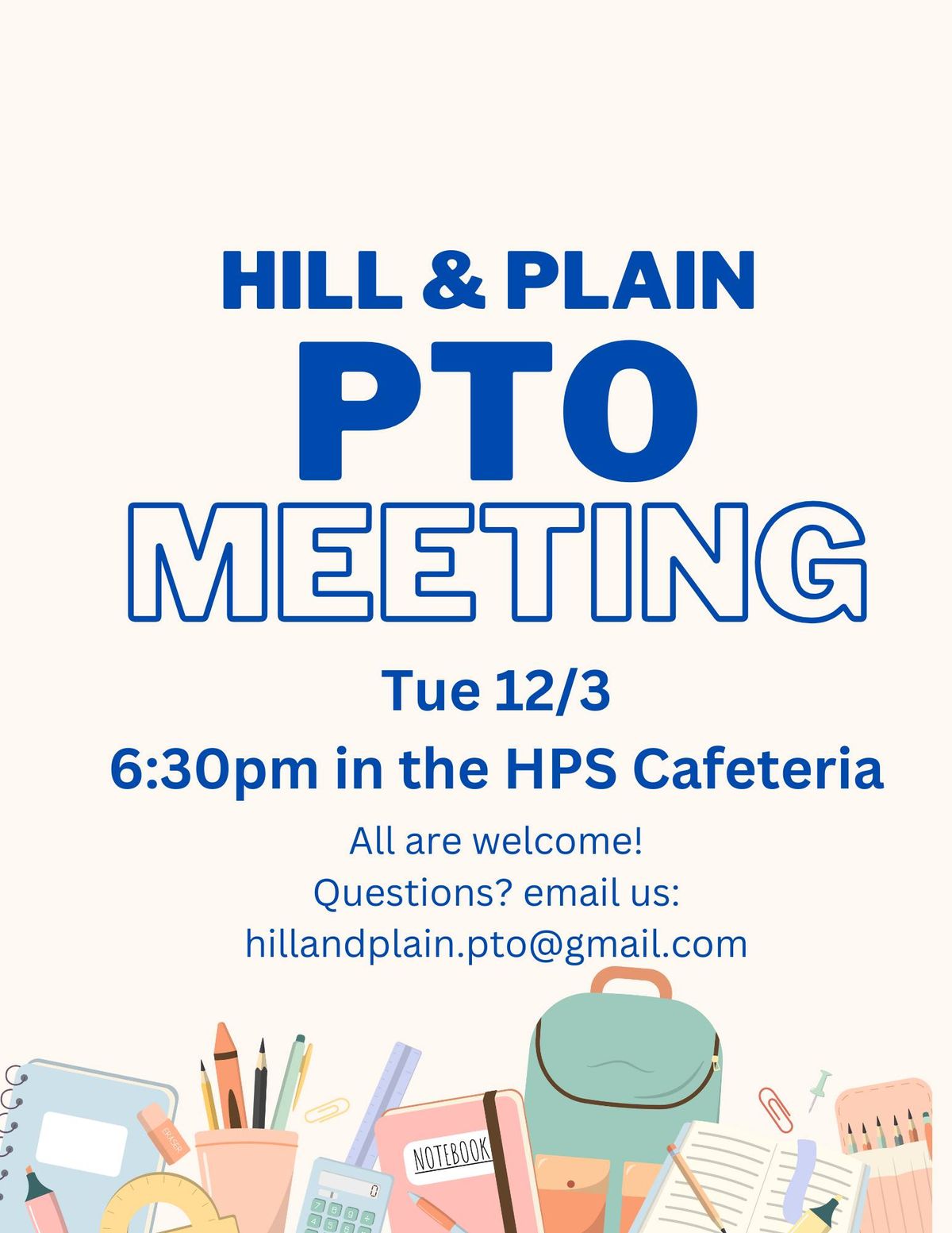 HPS PTO December Meeting