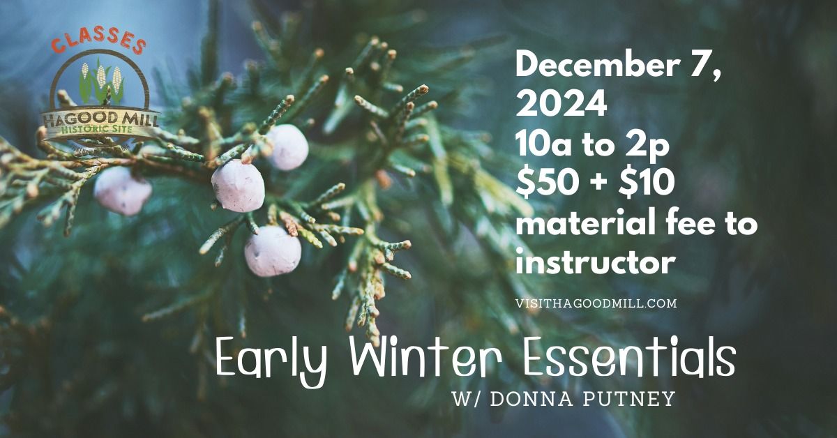 Plants are Medicine: Early Winter Essentials