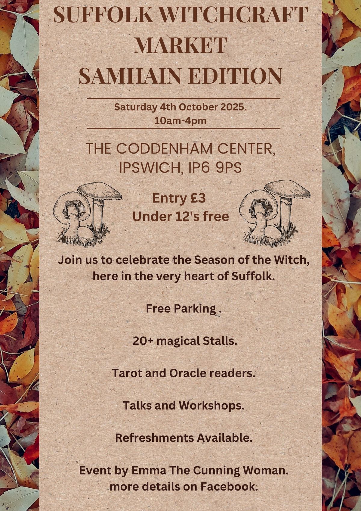 Suffolk Witchcraft Market, Samhain Edition.