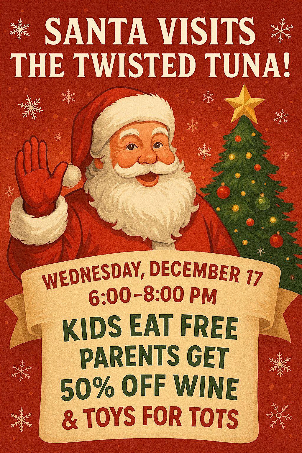 Santa Visits The Twisted Tuna!