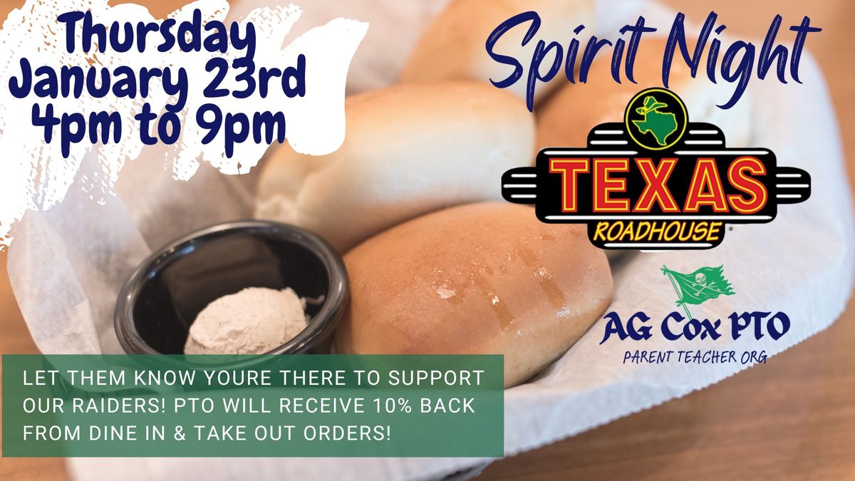 Spirit Night @ Texas Roadhouse