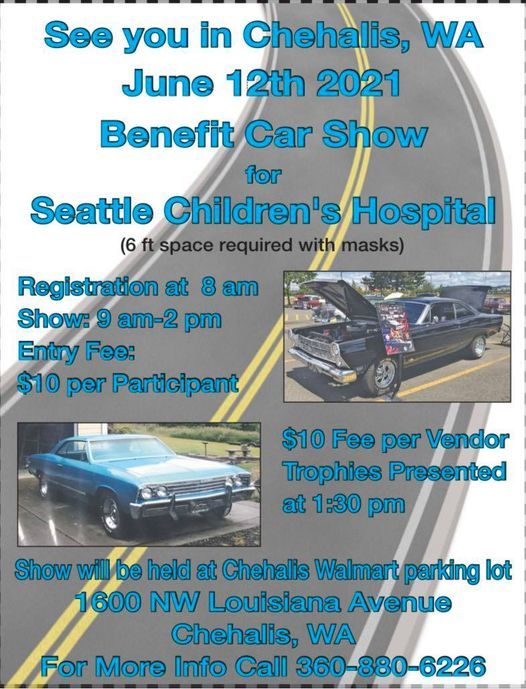 Benefit Car Show, Walmart Chehalis, 12 June 2021