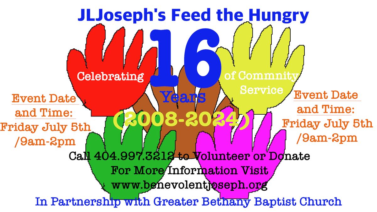 JLJoseph's 16th Annual Feed the Hungry 