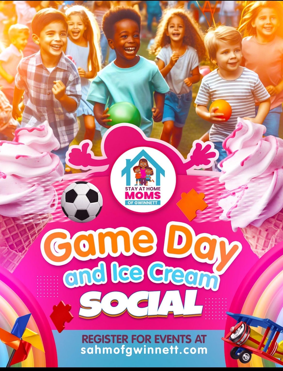 Game Day and Ice Cream Social