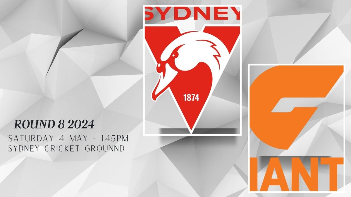 AFL 2024 - Round 8 - Sydney Swans v GWS Giants