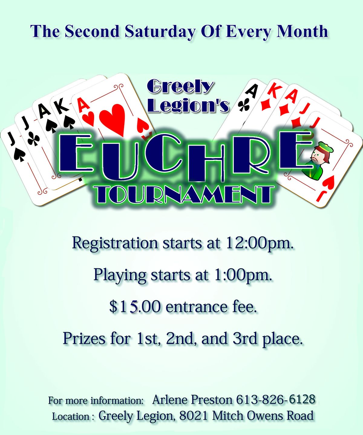 Greely Legion Euchre Tournament