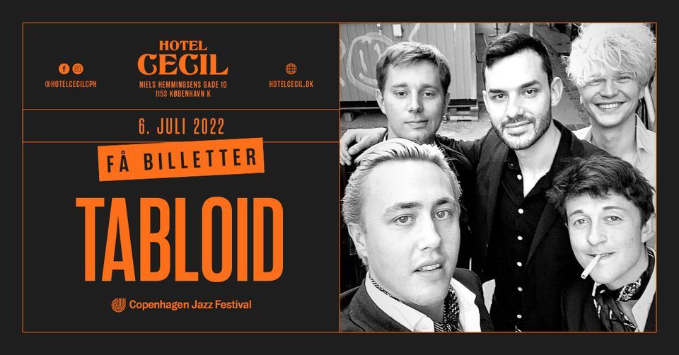 F\u00c5 BILLETTER Tabloid @Hotel Cecil, K\u00f8benhavn [Copenhagen Jazz Festival 2022)