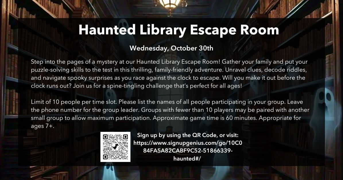 Haunted Library Escape Room