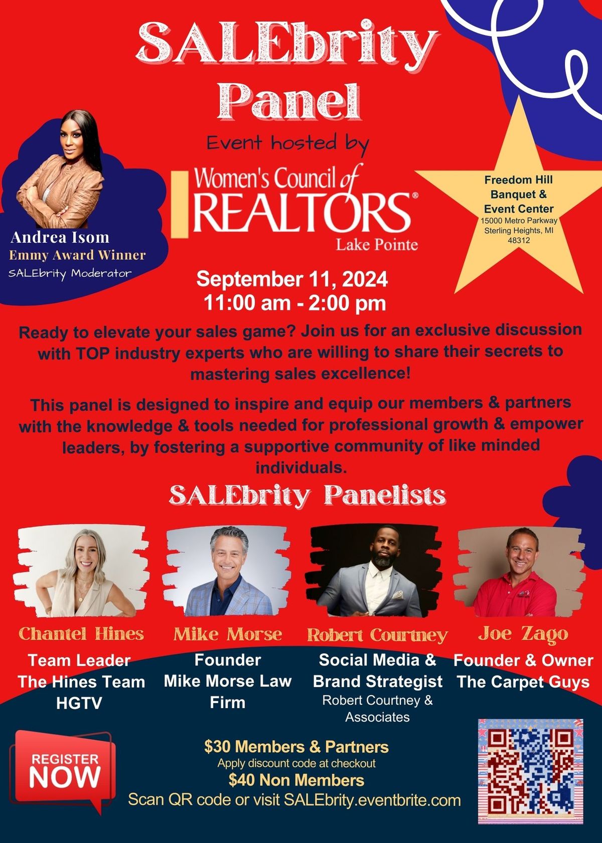 SALEbrity Panel Luncheon hosted by Women's Council of Realtors Lake Pointe