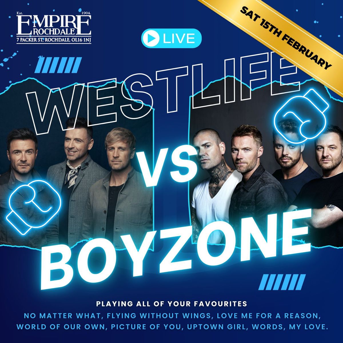 Westlife vs Boyzone - Live at The Empire