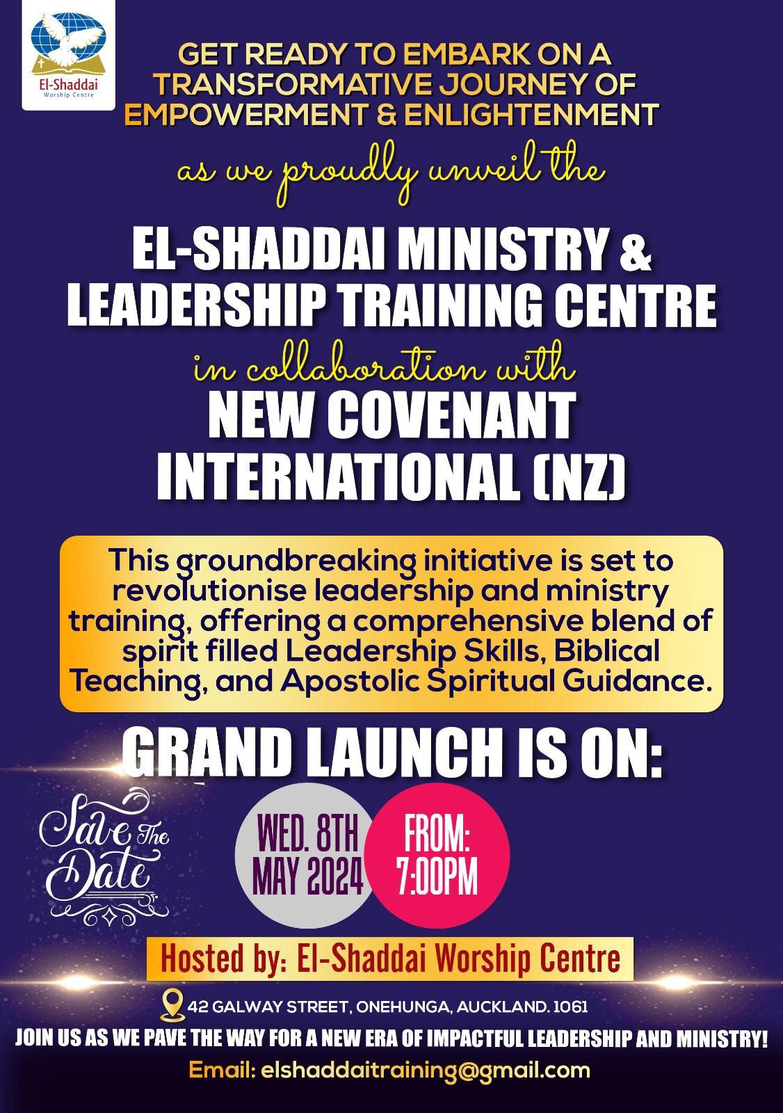 Ministry Leadership Training Launch