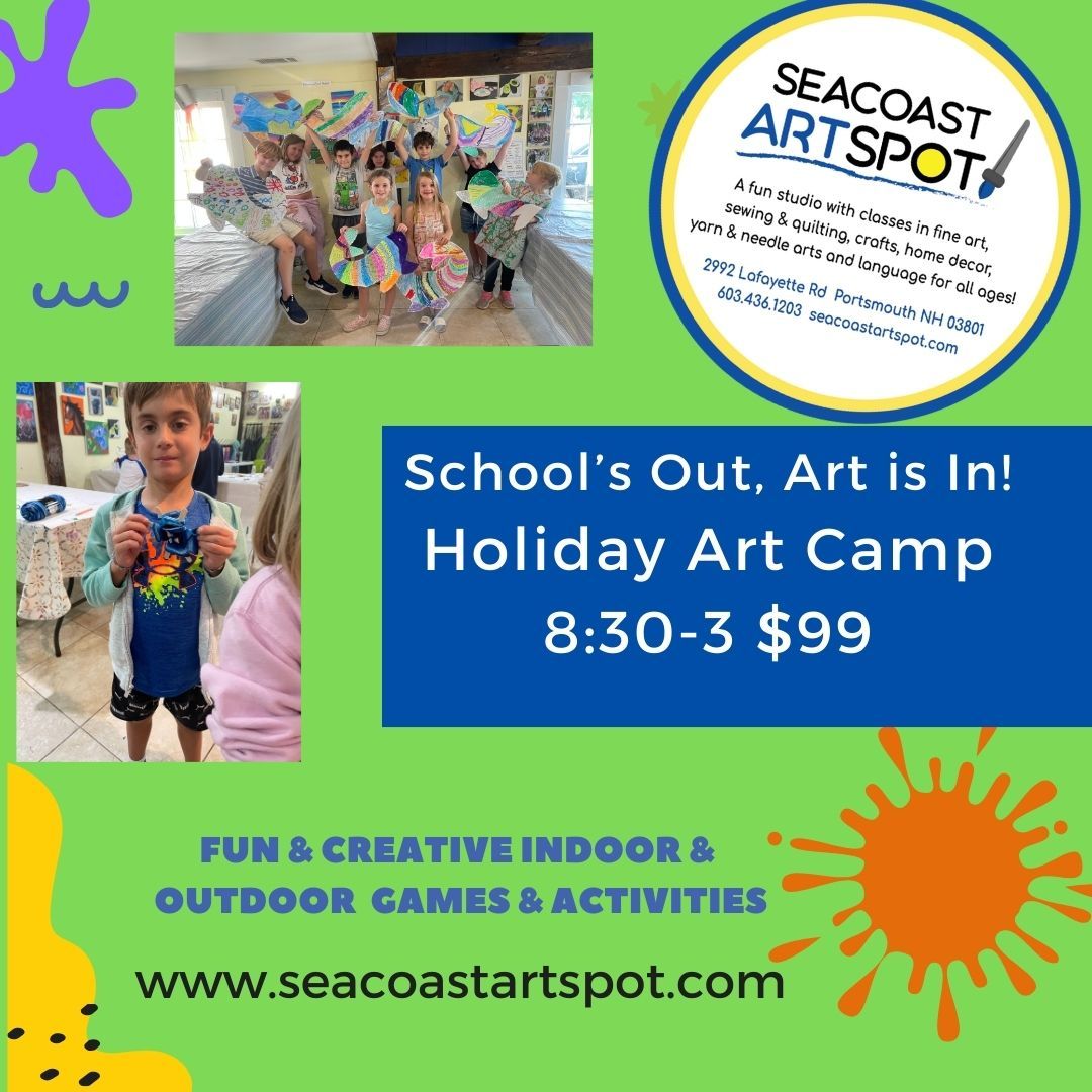 Holiday Kids Arts & Crafts Camp $99. ages 6 & up