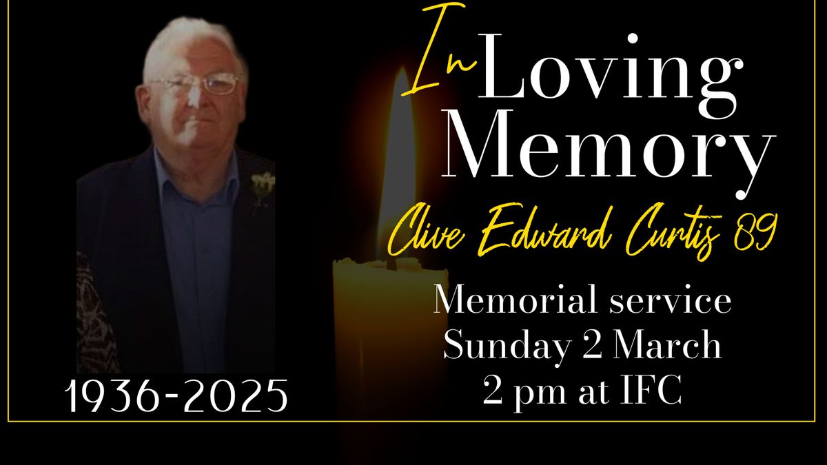 Memorial Service for Clive Edward Curtis 89