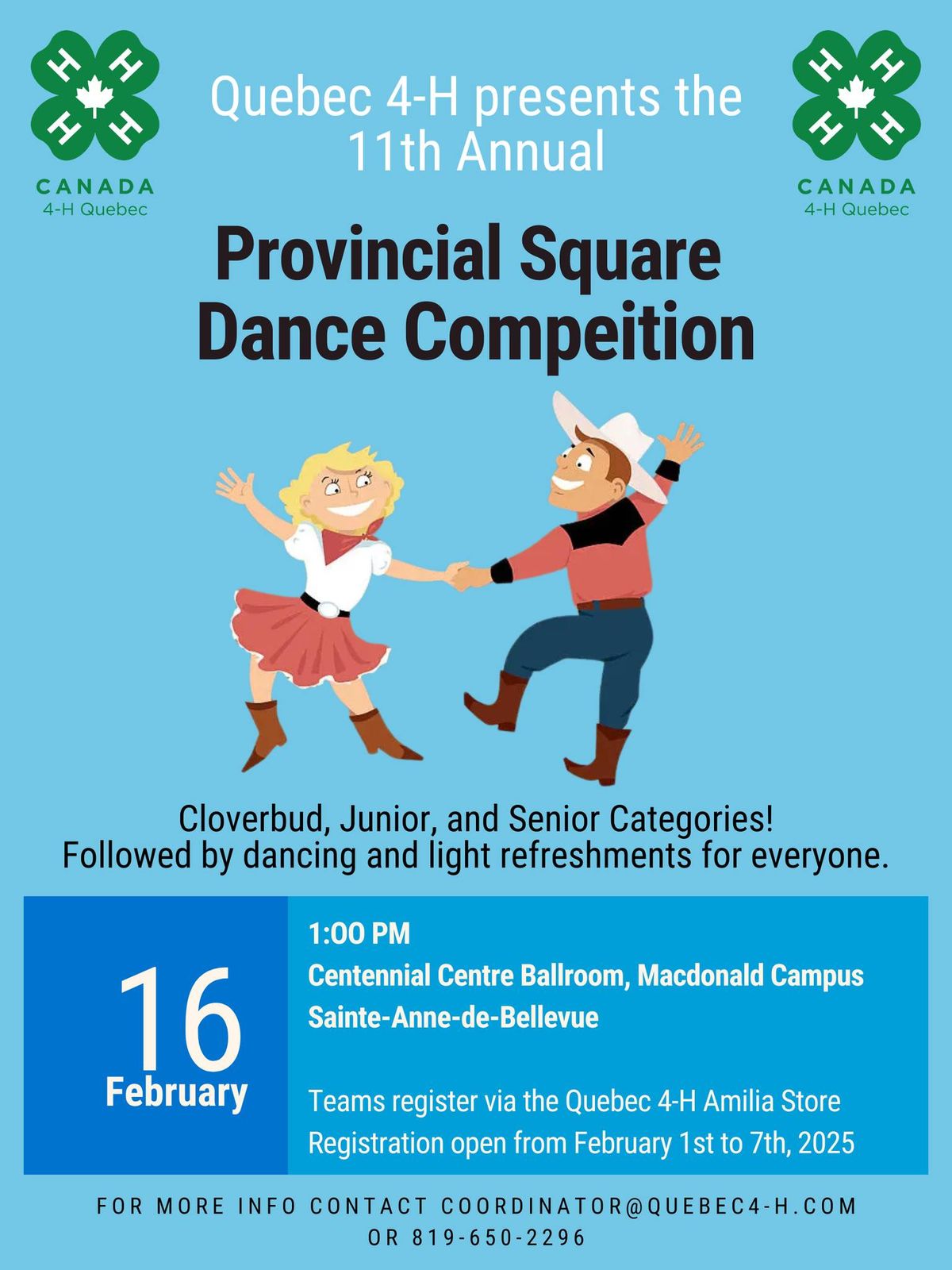 Quebec 4-H 11th Annual Provincial Square Dance Competition