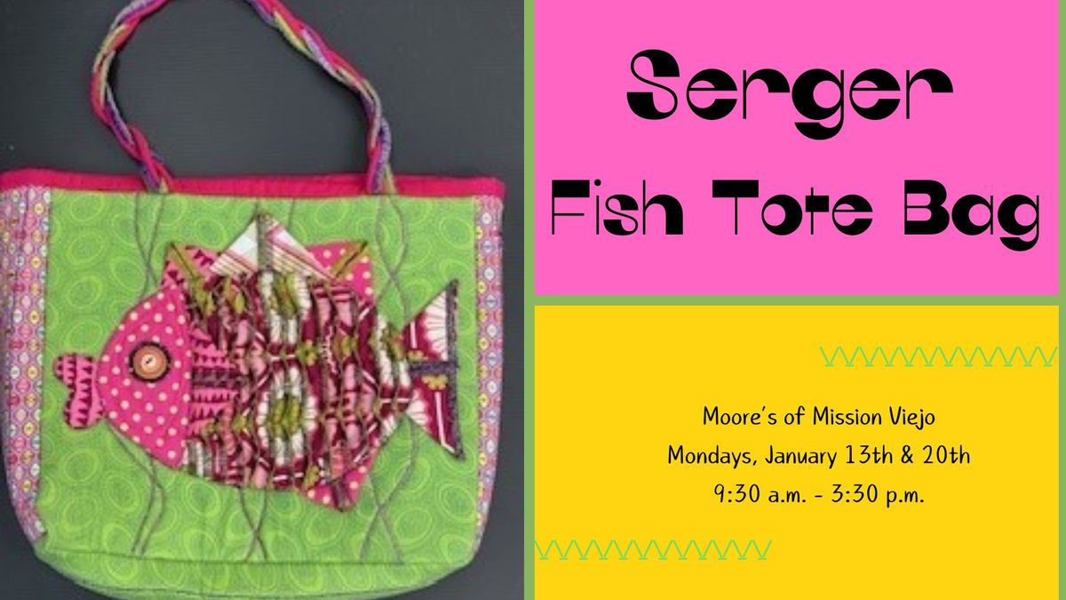 Serger Fish Tote Bag!