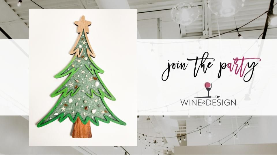 Resin Sea Glass Christmas Tree Workshop | Wine & Design