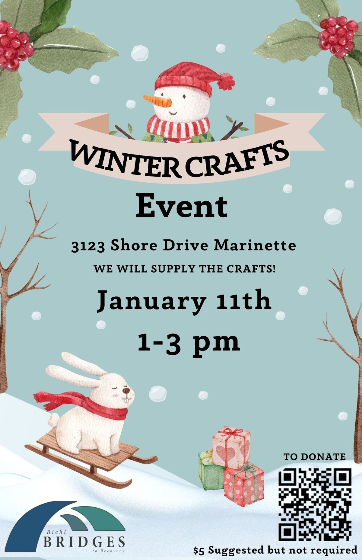 Come and make some winter crafts with us!