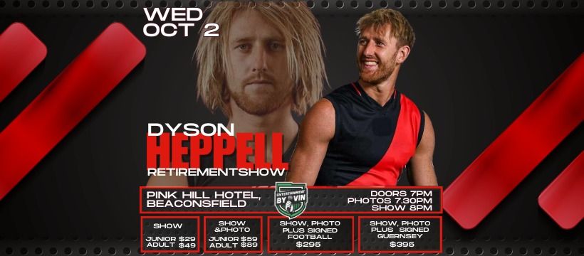 Dyson Heppell Retirement Show LIVE at Pink Hill Hotel, Beaconsfield!