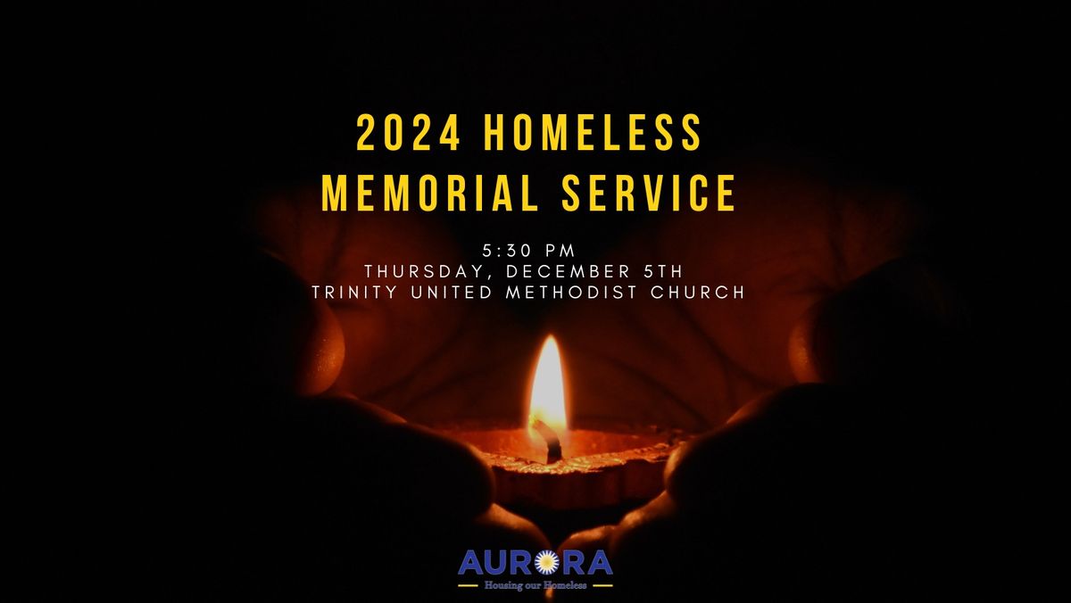 Homeless Memorial Service at Trinity United Methodist Church