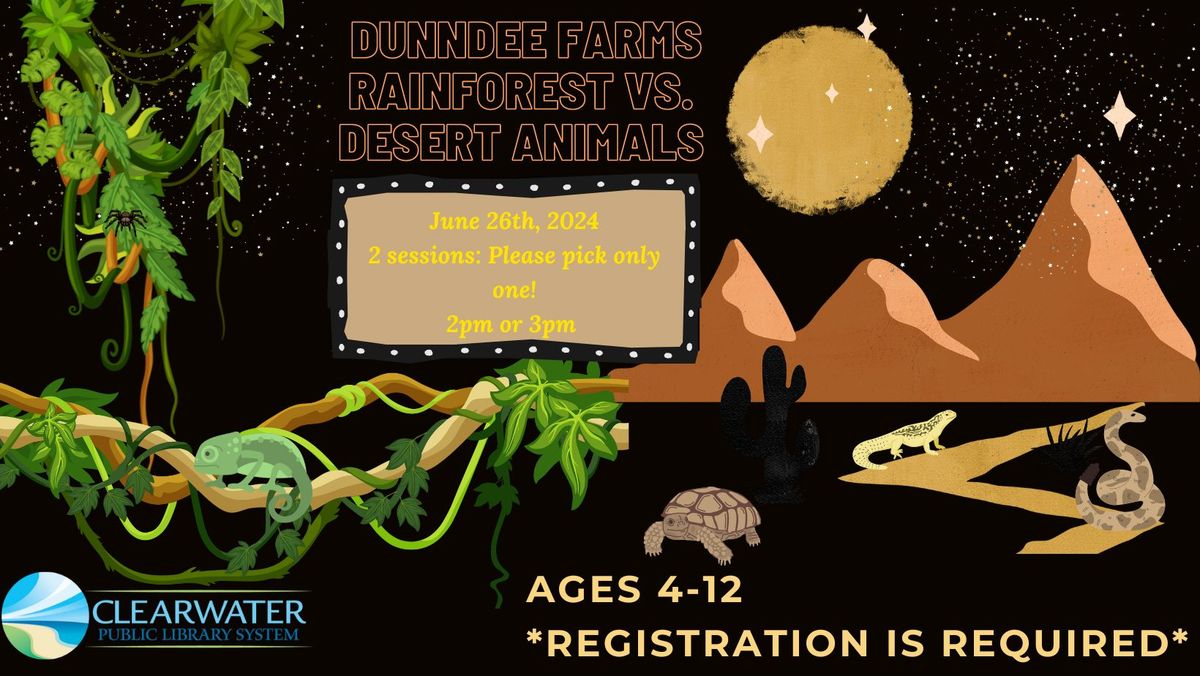 DunnDee Farms: Rainforest vs. Desert Animals 
