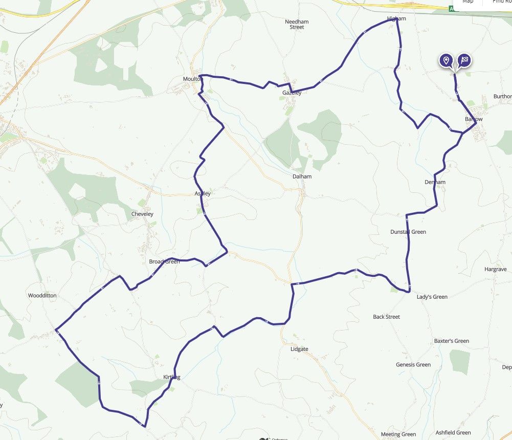 The Great Barrow Challenge 2024 - Day 9 - Kirtling Route